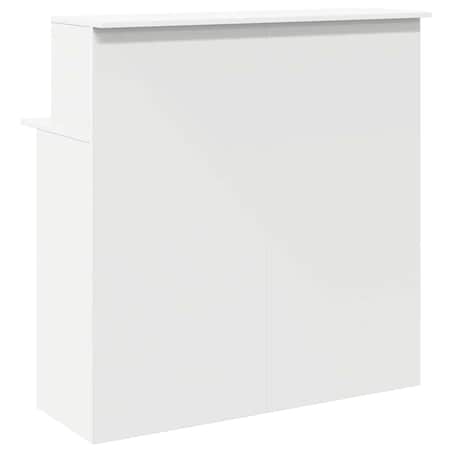 vidaXL Biurko recepcyjne białe 100x50x103,5 cm Drewno konstrukcyjne