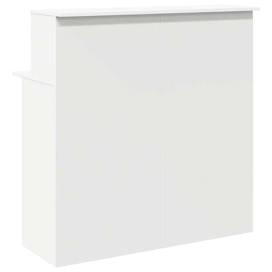 vidaXL Biurko recepcyjne białe 100x50x103,5 cm Drewno konstrukcyjne