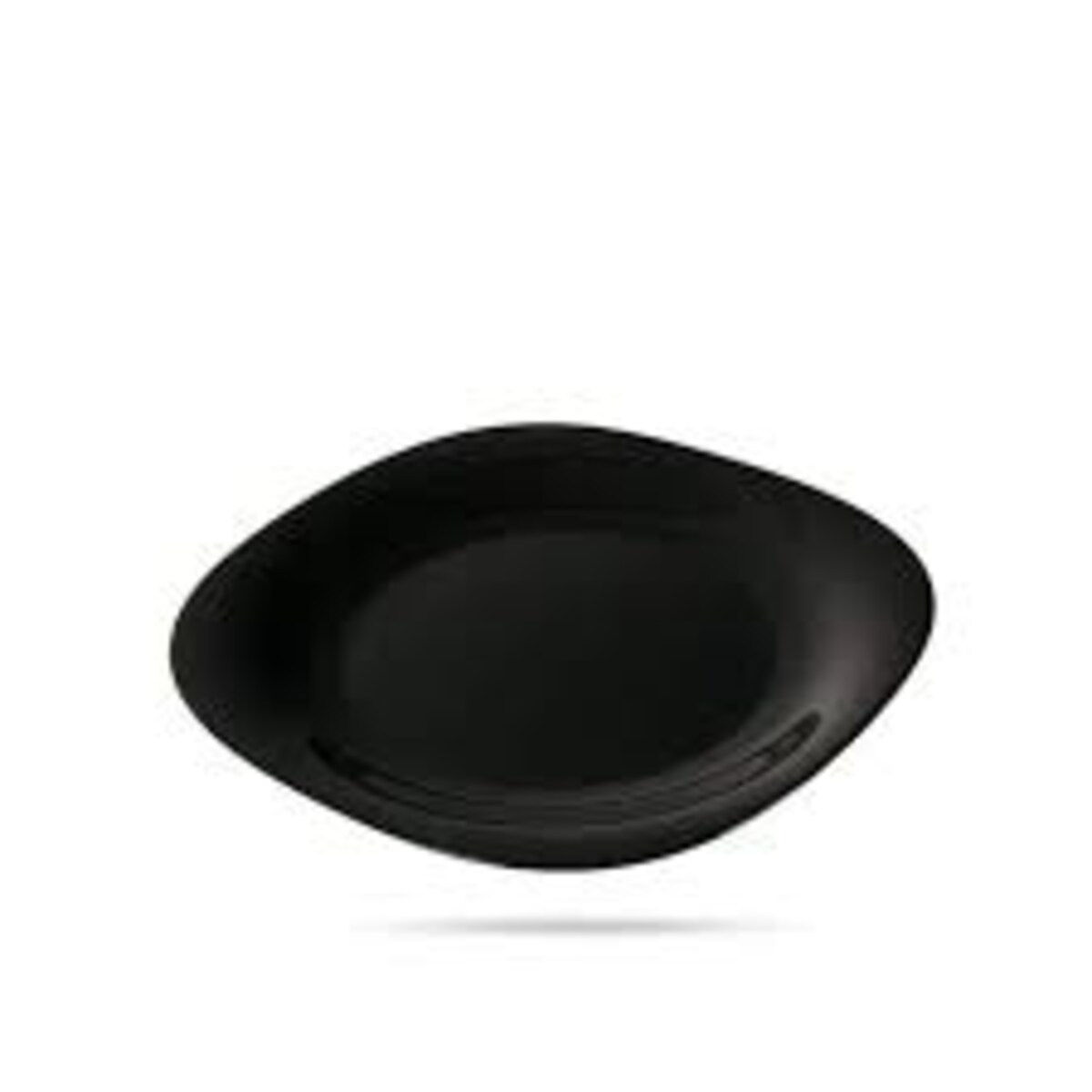 TALERZE DESEROWE 6szt kwadratowe czarne na desery ciasto 19,5cm jedzenie