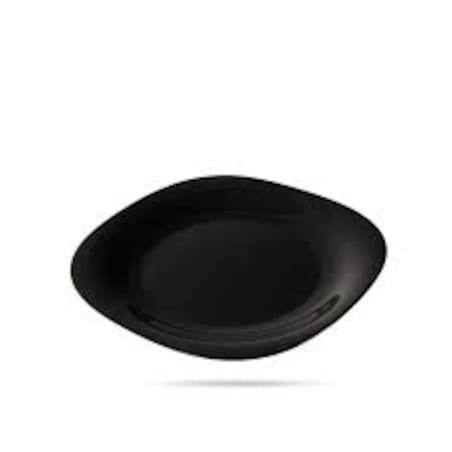 TALERZE DESEROWE 6szt kwadratowe czarne na desery ciasto 19,5cm jedzenie