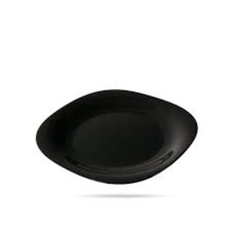 TALERZE DESEROWE 6szt kwadratowe czarne na desery ciasto 19,5cm jedzenie