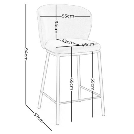 HOKER TAPICEROWANY BOUCLE TEDDY DO SALONU JADALNI BAROWY NOWOCZESNY BARI