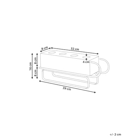Świecznik KUHMO Czerwony Metal