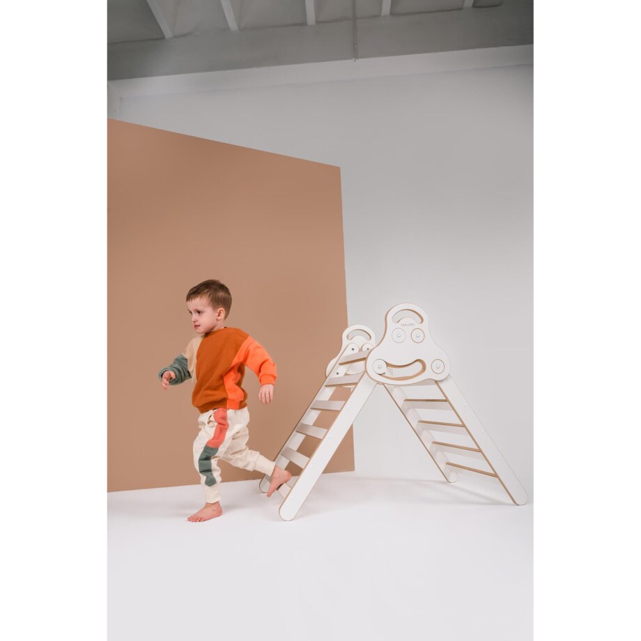 Drabinka Pikler + DUŻA zjeżdżalnia CHMURKI