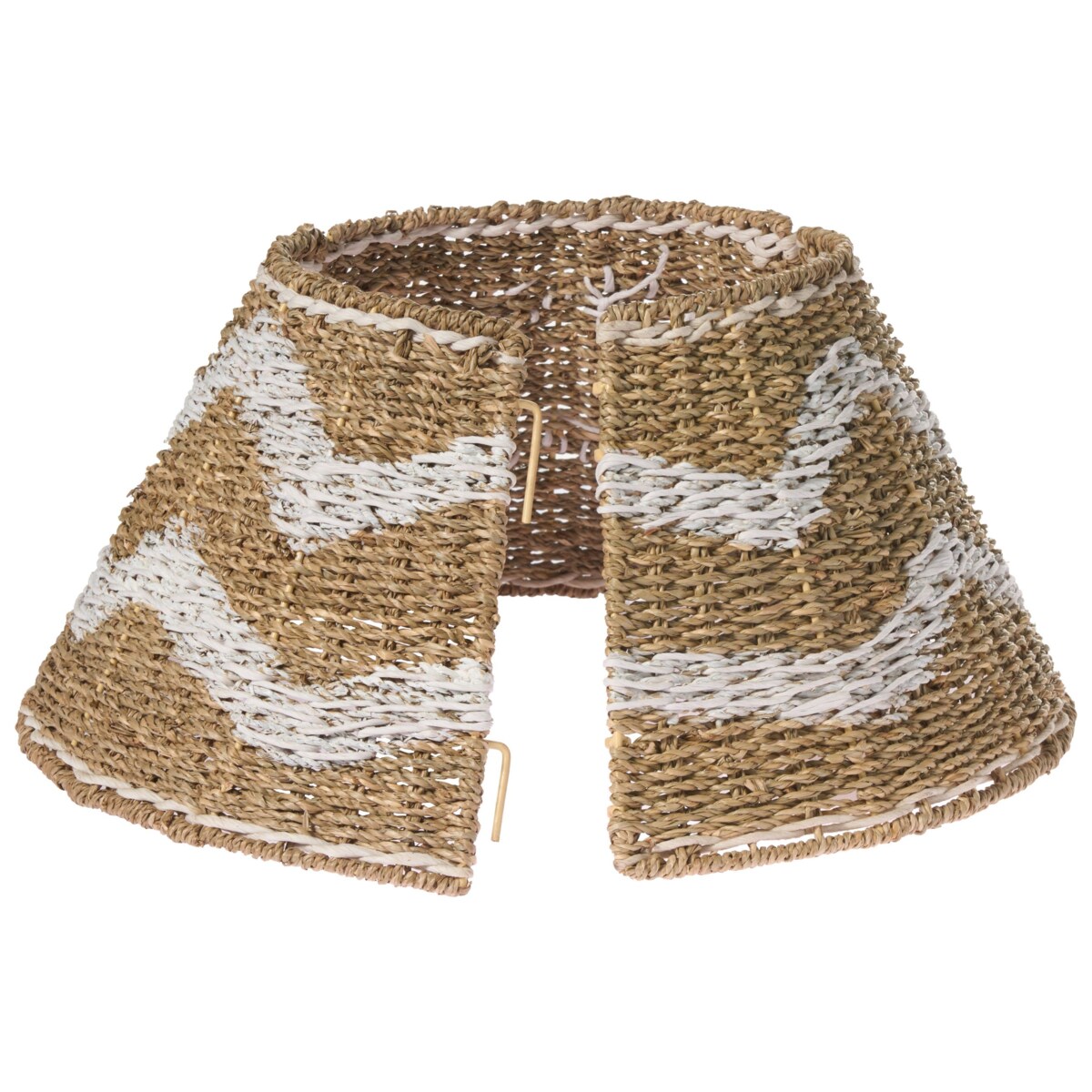 Osłonka pod choinkę HIVER Trawa morska Biały 43 cm