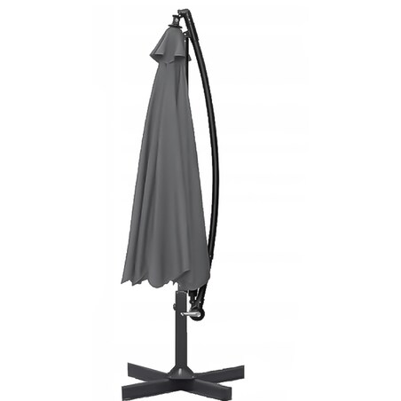 Parasol Ogrodowy Z Wysięgnikiem 350 Cm Duży Solidny Na Podstawie Składany