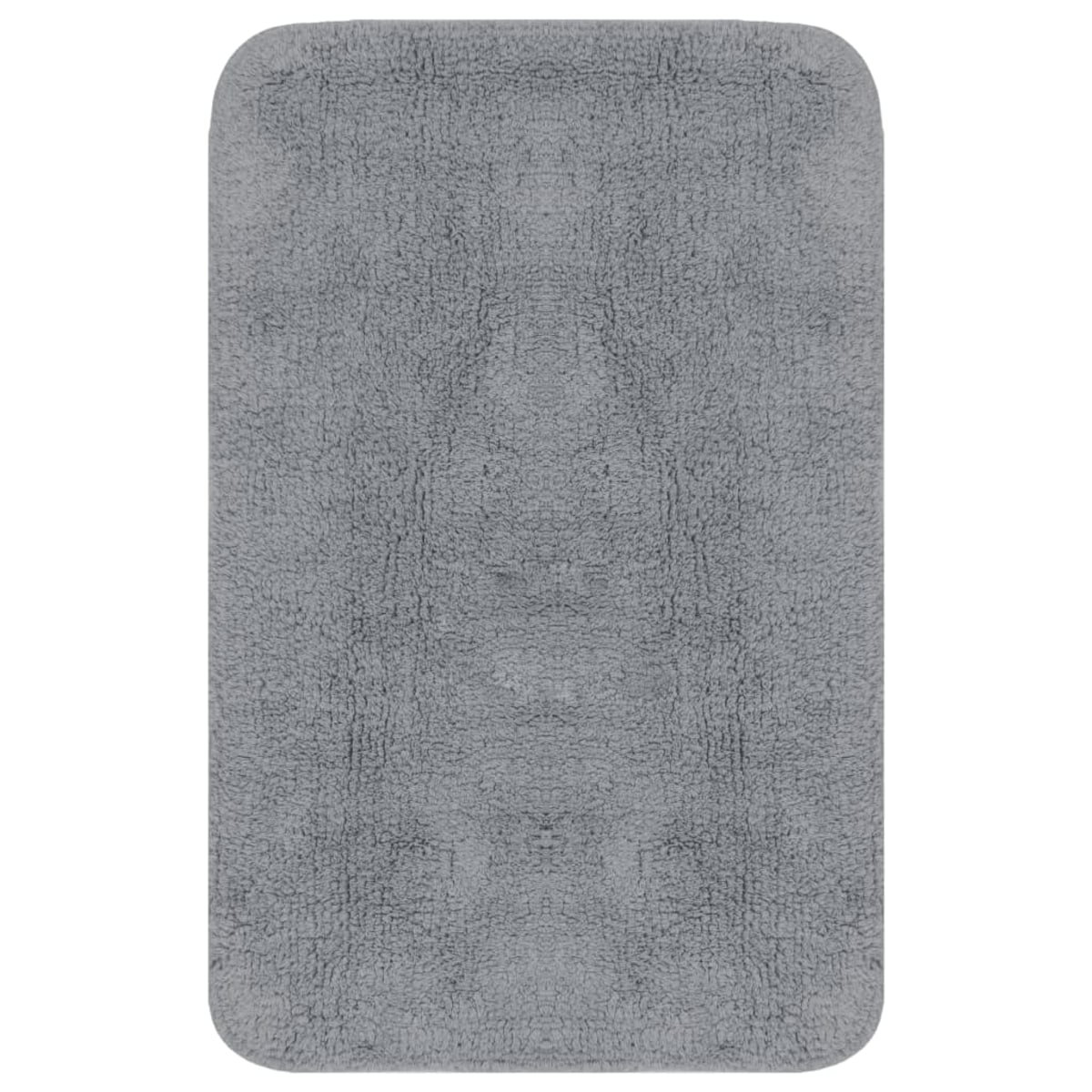 vidaXL 3-częściowy zestaw mat łazienkowych, tkanina, szary