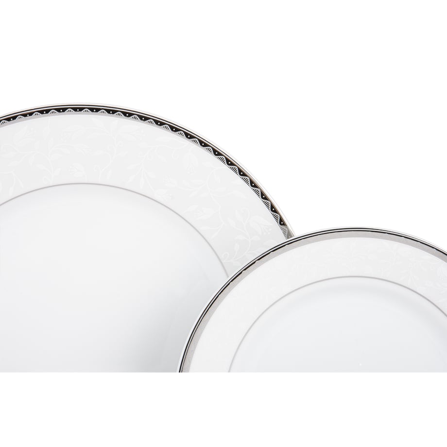 Zestaw obiadowy 6os. (18 el.) AMELIA PLATYNA