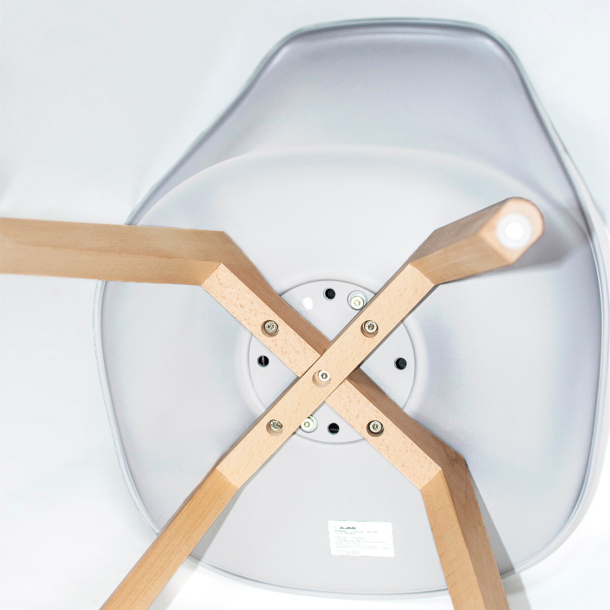 Krzesło plastikowe z poduszką OSLO białe