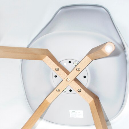 Krzesło plastikowe z poduszką OSLO białe