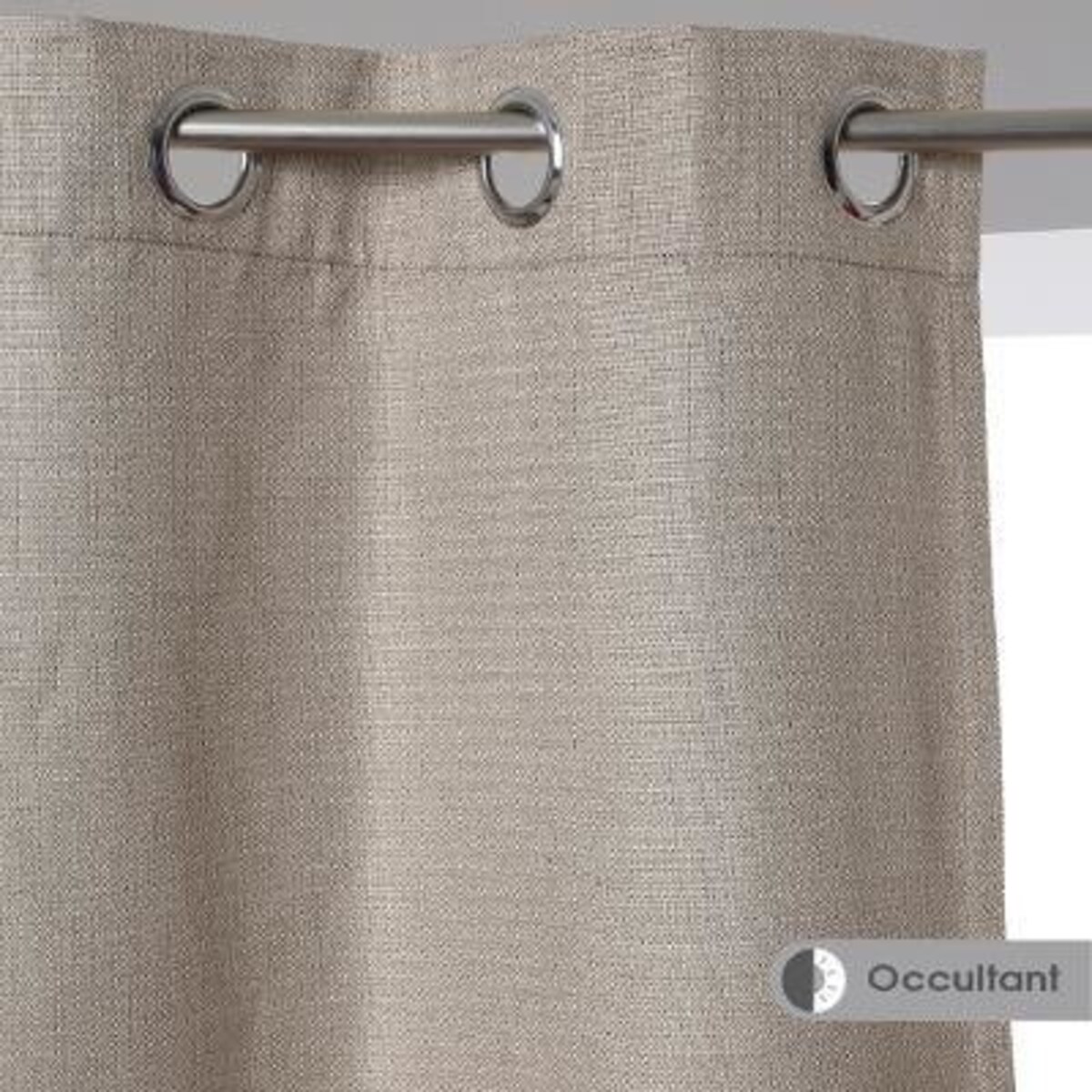 Zasłona gotowa ma przelotkach NATTE, 140 x 260 cm