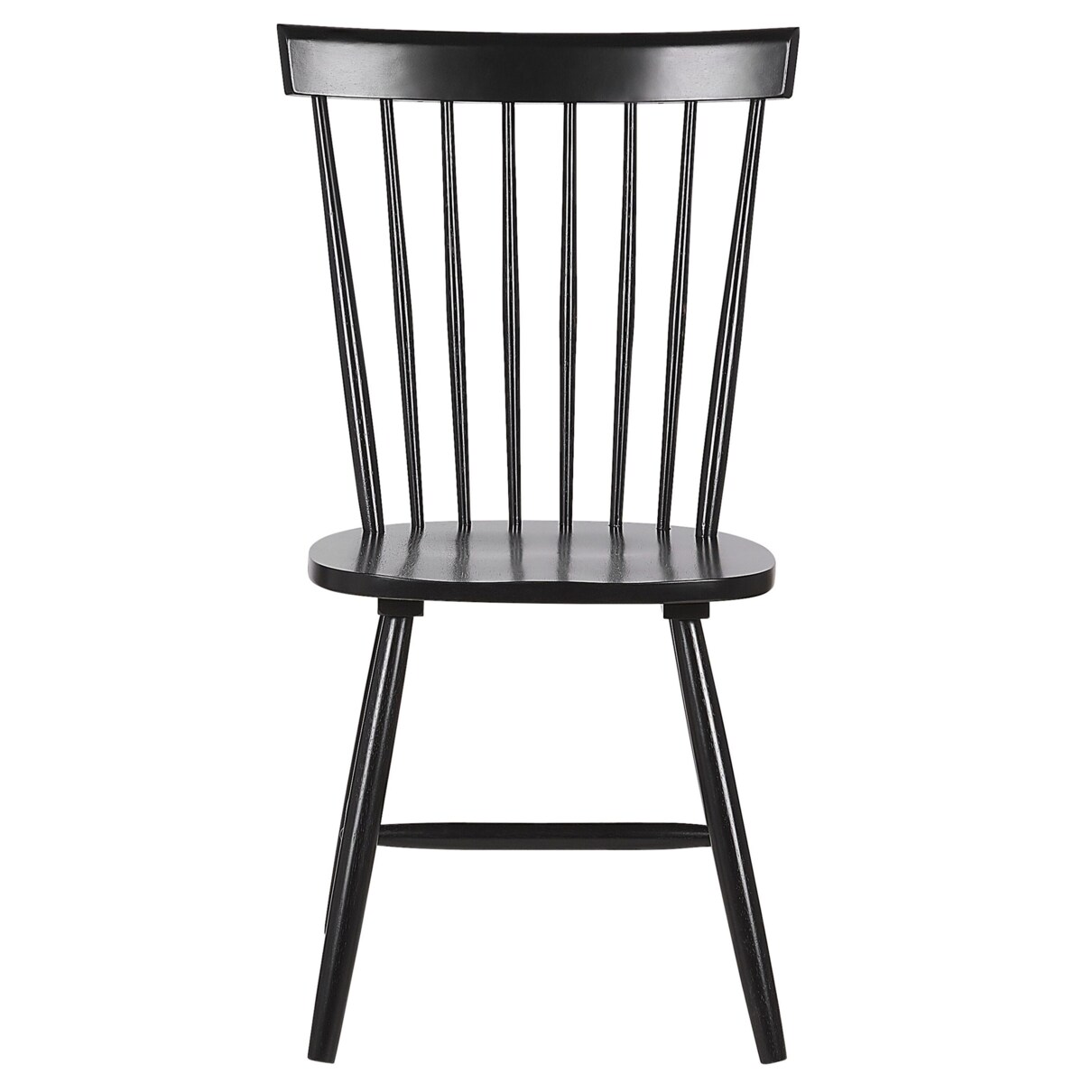 Zestaw 2 krzeseł do jadalni drewniany czarny BURGES