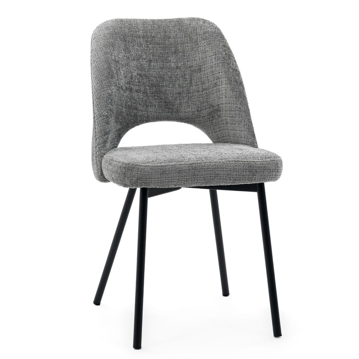 Krzesło tapicerowane MILO ciemny szary do salonu jadalni kuchni