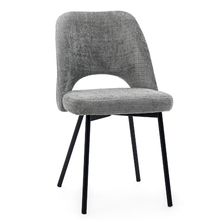 Krzesło tapicerowane MILO ciemny szary do salonu jadalni kuchni
