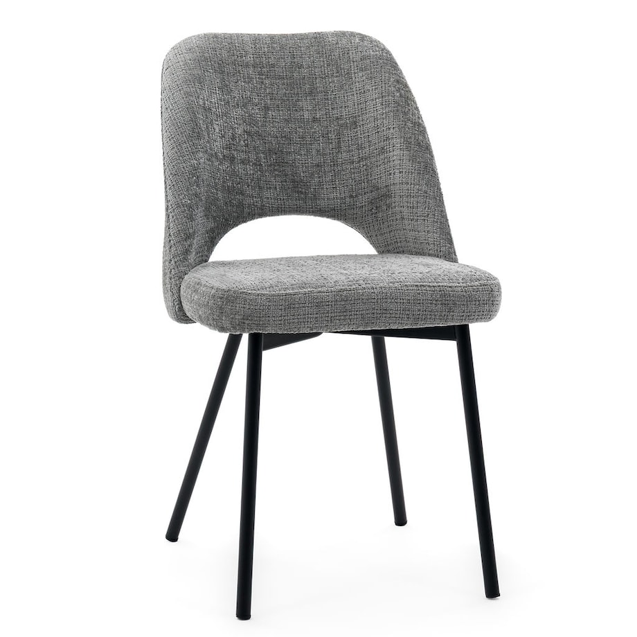 Krzesło tapicerowane MILO ciemny szary do salonu jadalni kuchni