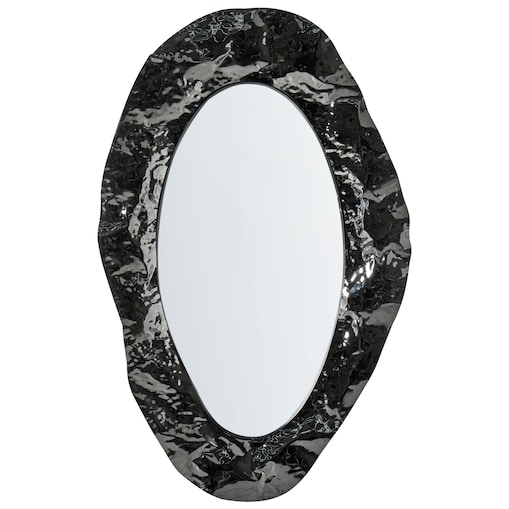 Lustro ścienne LOGNES 56 cm 95 cm Czarny