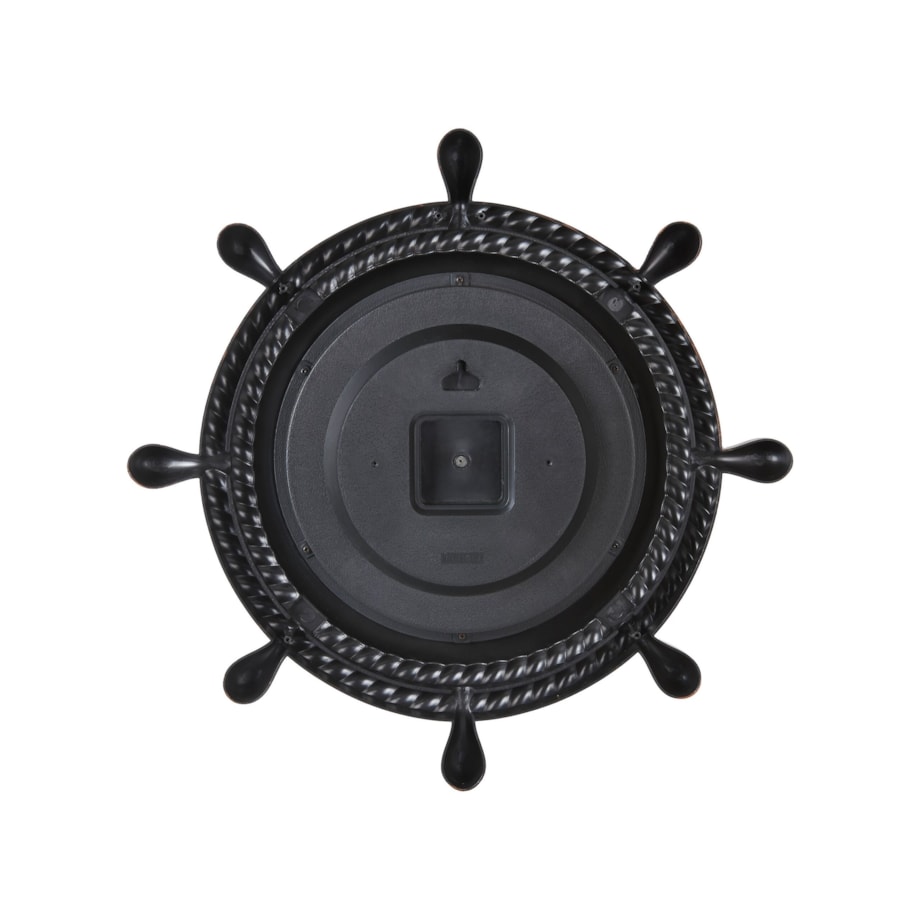 Okrągłe lustro ścienne ø 46 cm ciemnobrązowe GORMAZ