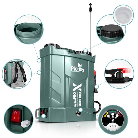 Opryskiwacz akumulatorowy Plonos PL-602 plecakowy elektryczny 16L 460201