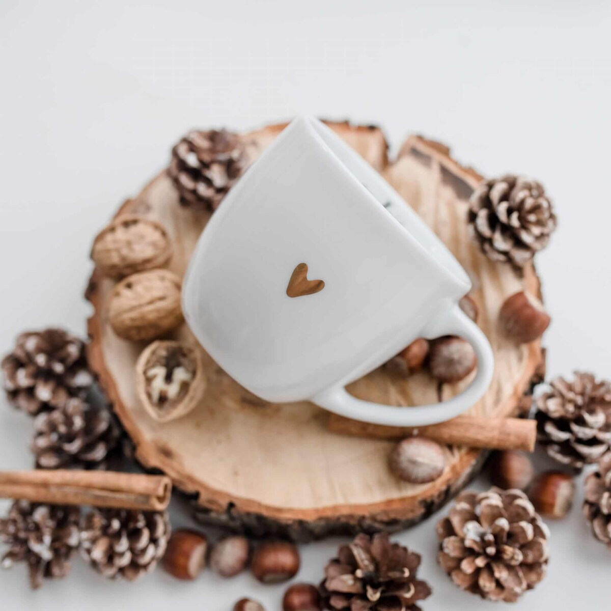 Kubek 300 ml - czułość ZŁOTE SERCE