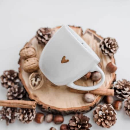 Kubek 300 ml - czułość ZŁOTE SERCE