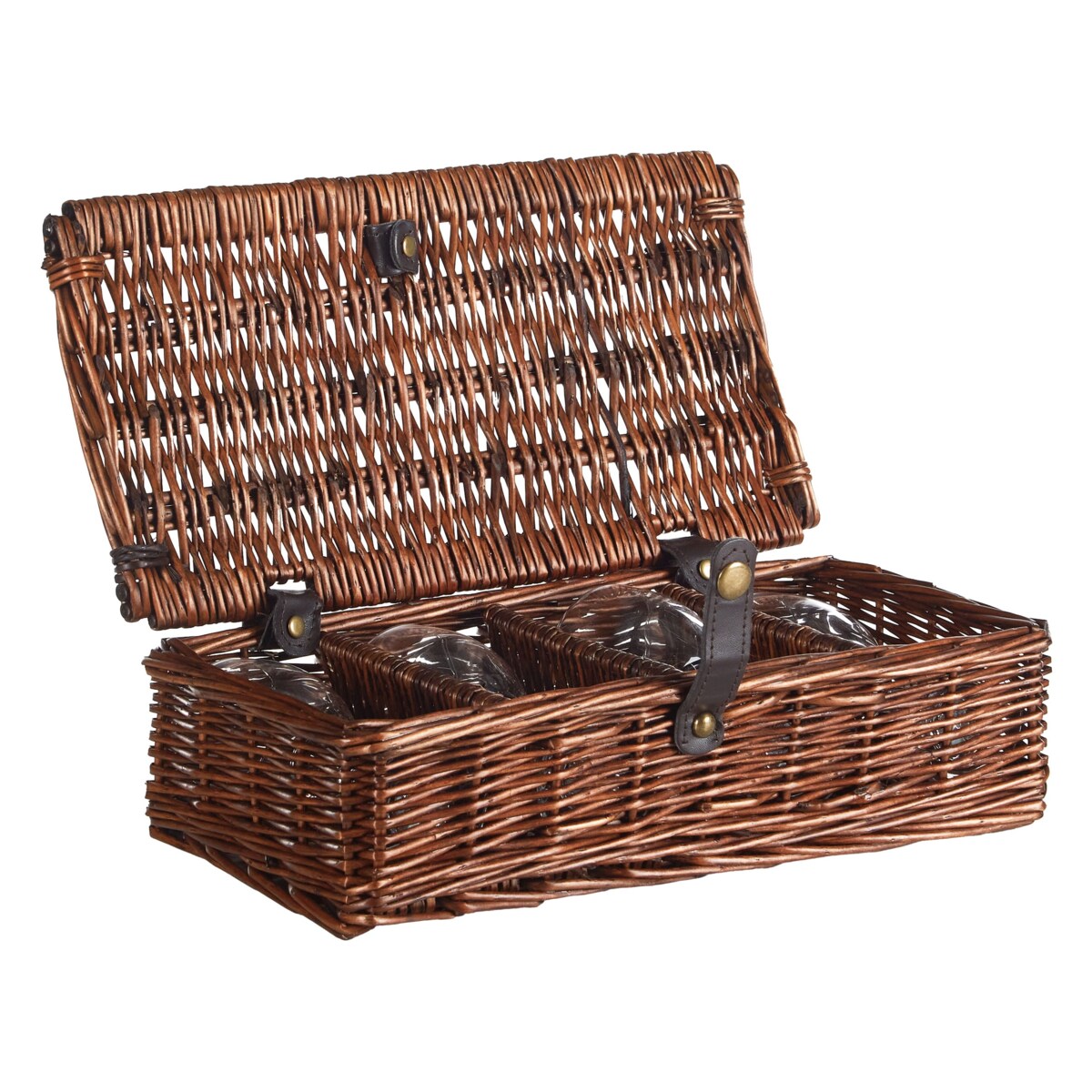 Kosz piknikowy PRUNEAU Plecionka Brązowy