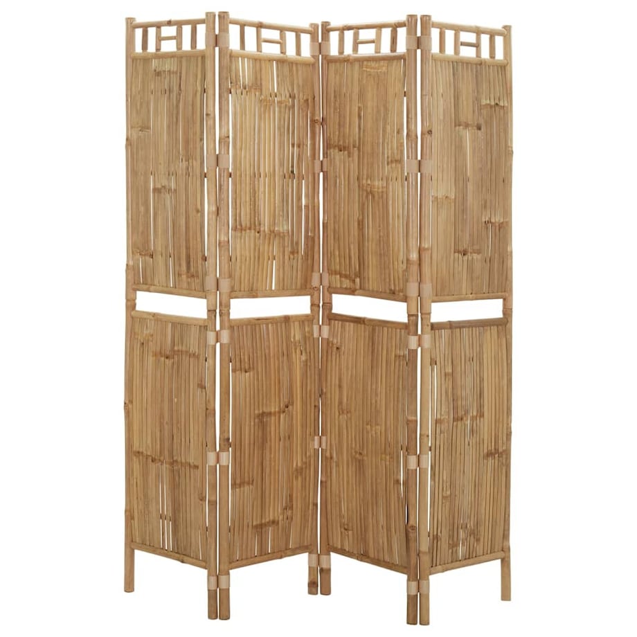 vidaXL Parawan 4-panelowy, bambusowy, 160 x 180 cm