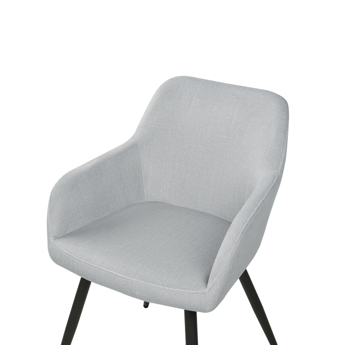 Zestaw 2 krzeseł do jadalni jasnoszary CASMALIA