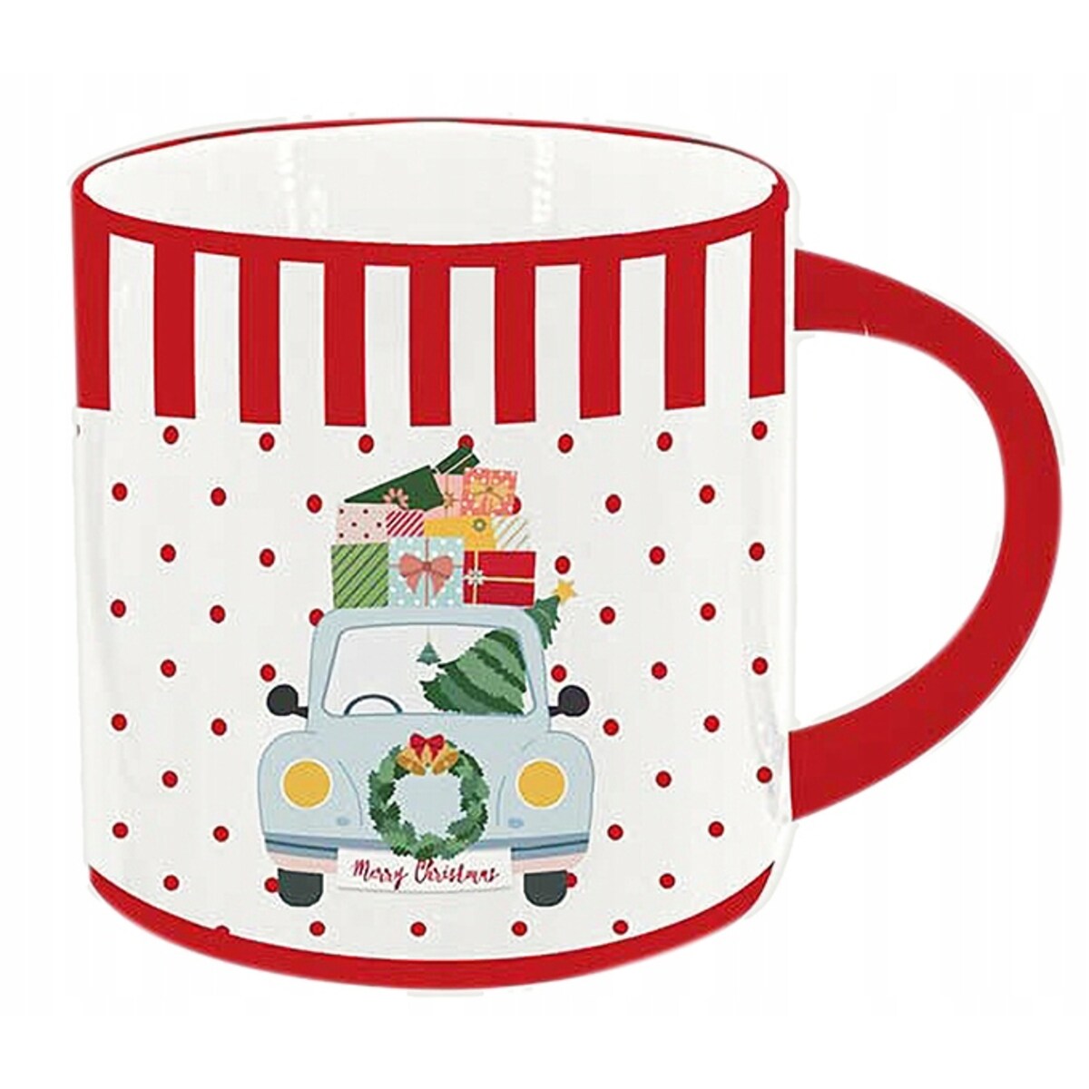 ŚWIĄTECZNY KUBEK 2szt wzorek na prezent KAWĘ HERBATĘ 330 ml kakao napoje