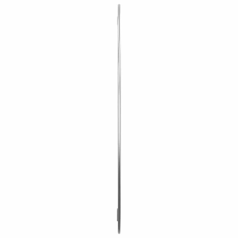 vidaXL Lustro ścienne, srebrne, Ø 60 cm, okrągłe