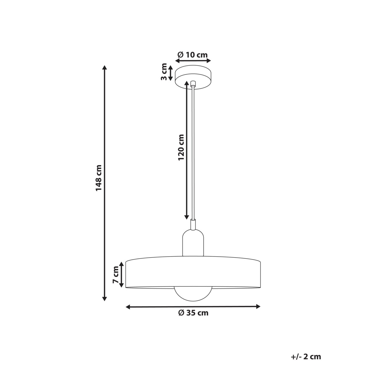 Lampa wisząca PAALA Szkło Żółty