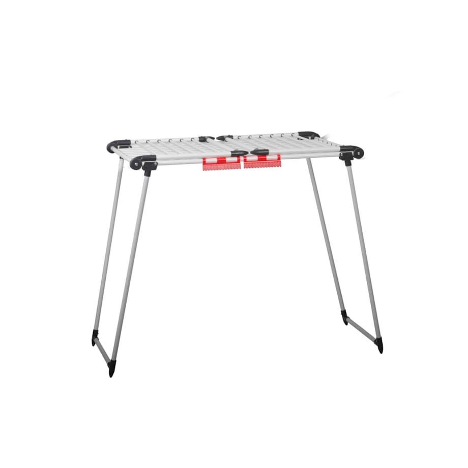 Suszarka na pranie do ubrań bielizny stojąca rozkładana 19m Massido Debora biała