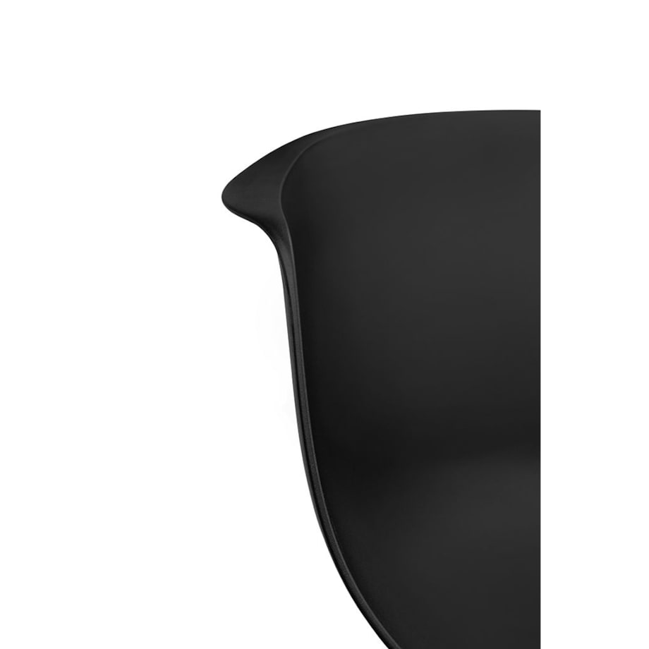 Wygodne krzesło Ralf 342 CPP6 na metalowych nogach czarne