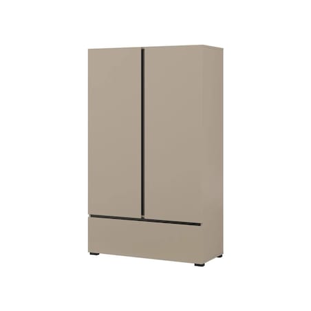 Komoda wysoka CROSS 2D1S 89cm congo/czarna