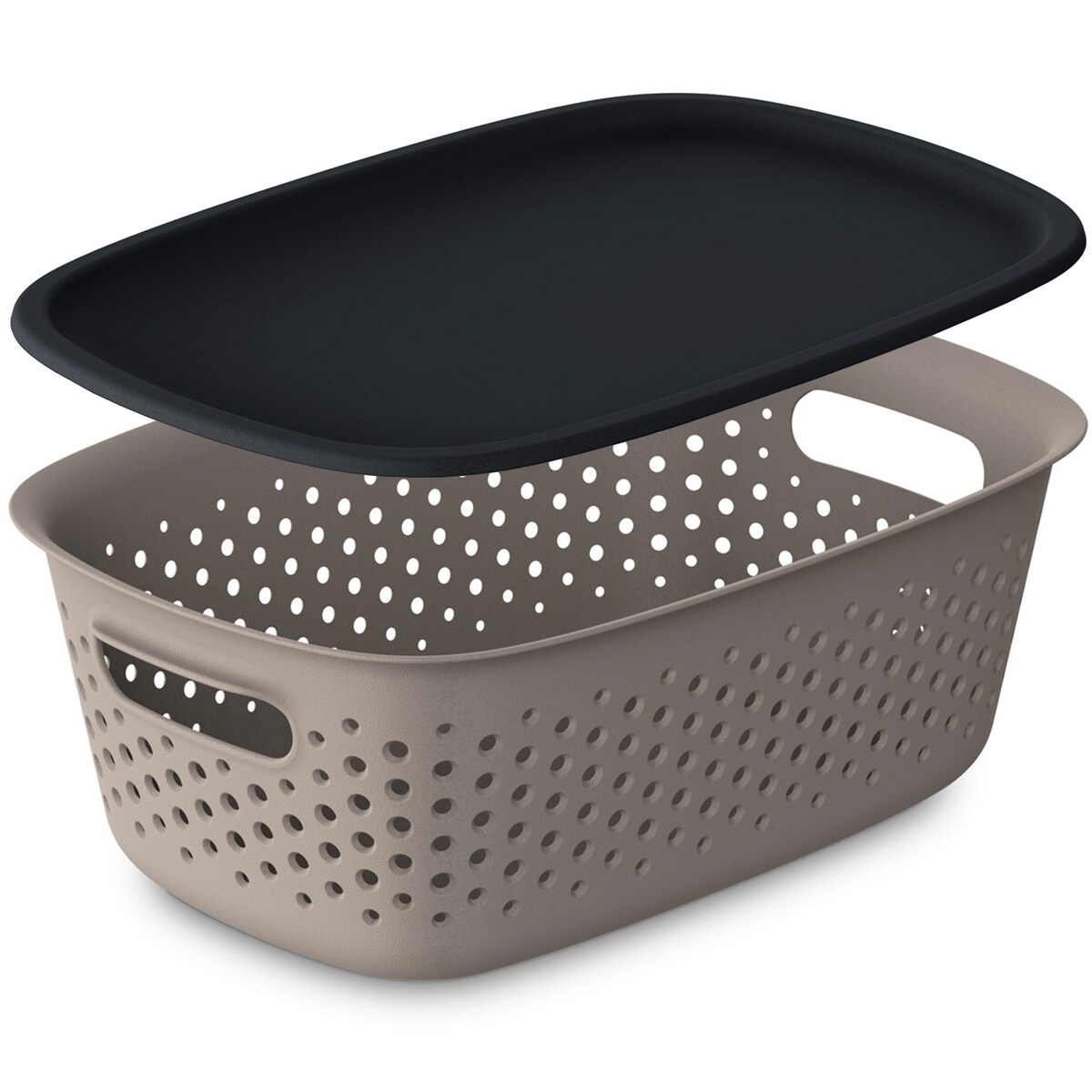 Pojemnik Plastikowy Ażurowy Pudełko Plastikowe Zamykany Z Pokrywką 3,5 L