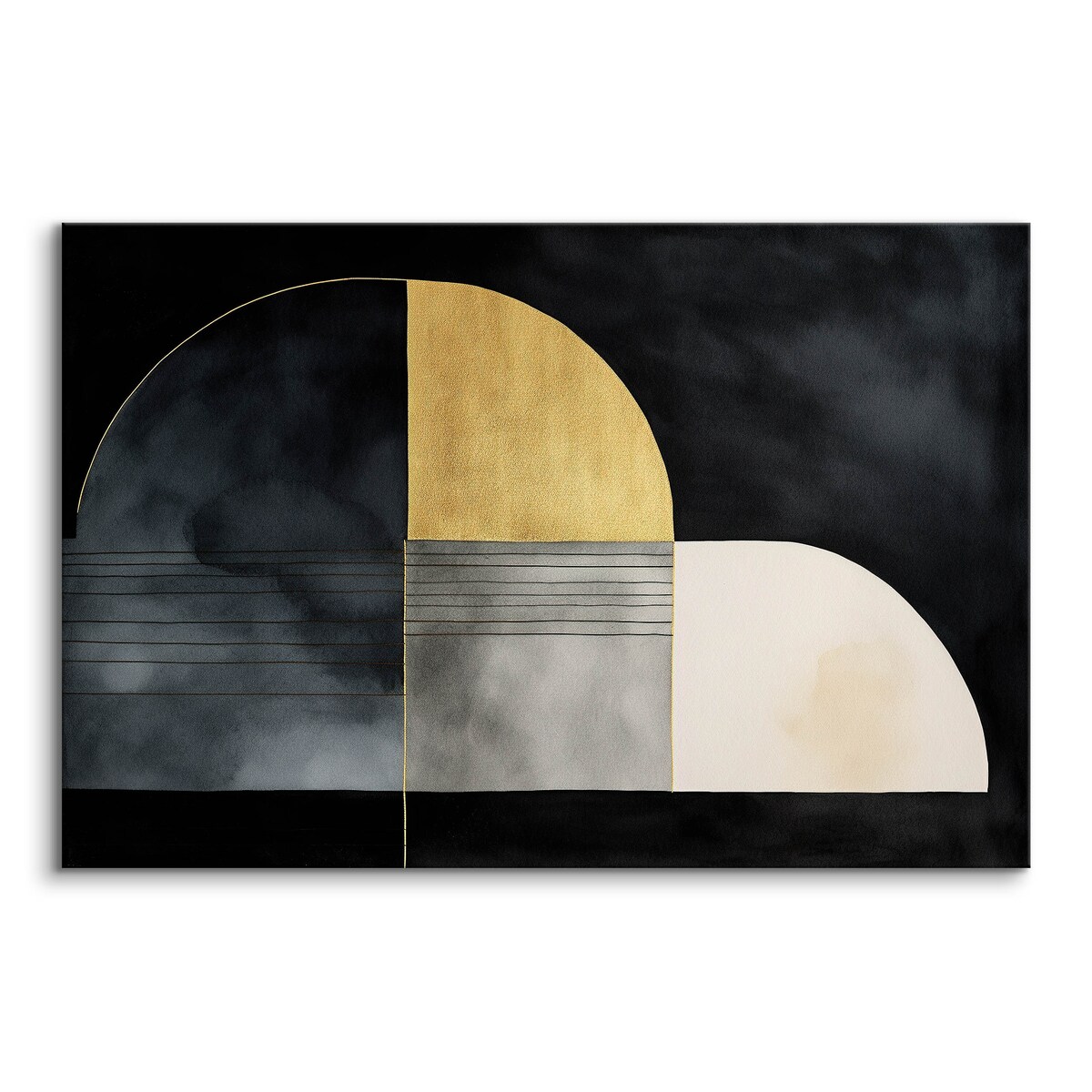 Obraz Ścienny Abstrakcyjne Kształty Boho Glamour Styl Nowoczesny 70x50cm