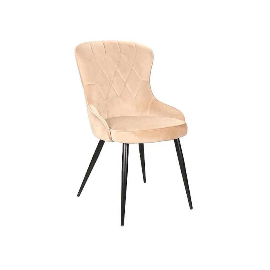 Krzesło tapicerowane LOTUS VELVET beżowe
