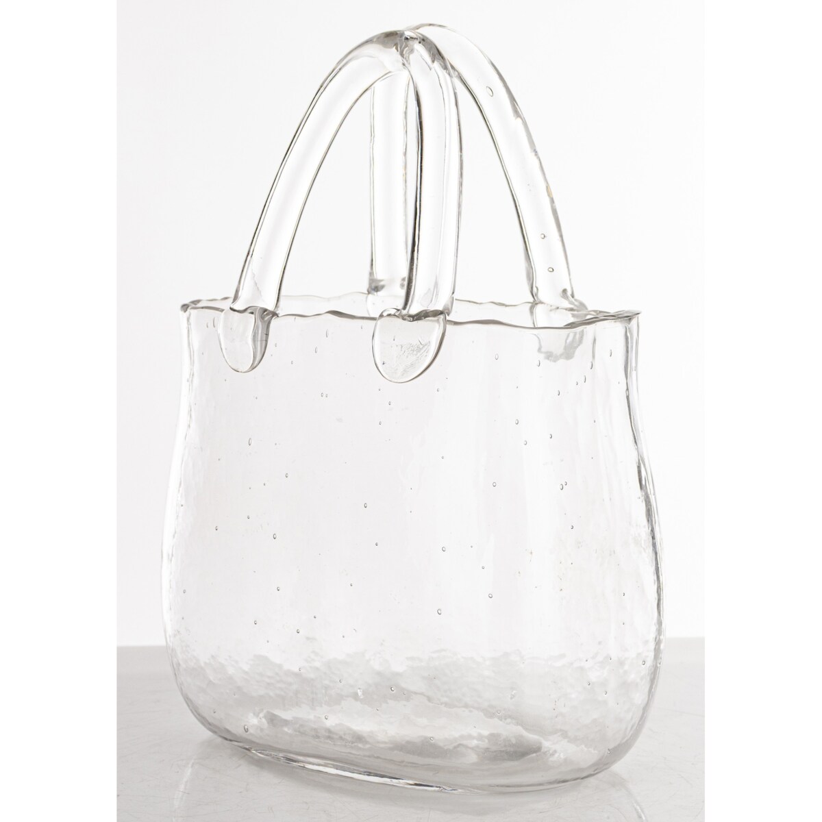 Wazon szklany 25x16x16 cm TORBA przeźroczysta