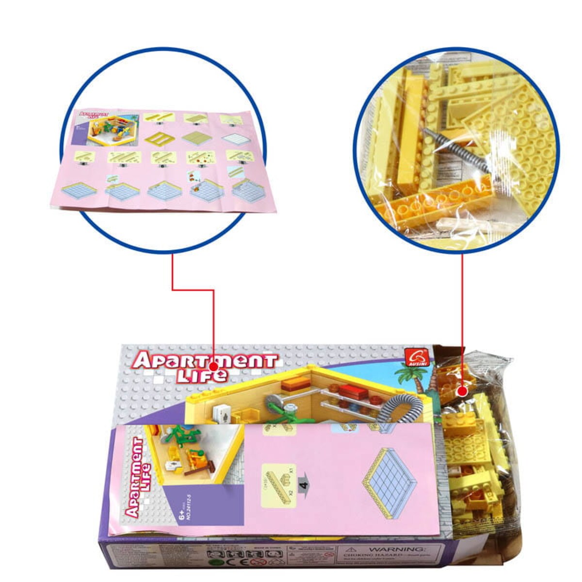 PRALNIA - mini pokoik z klocków - Ausini - 169 elementów