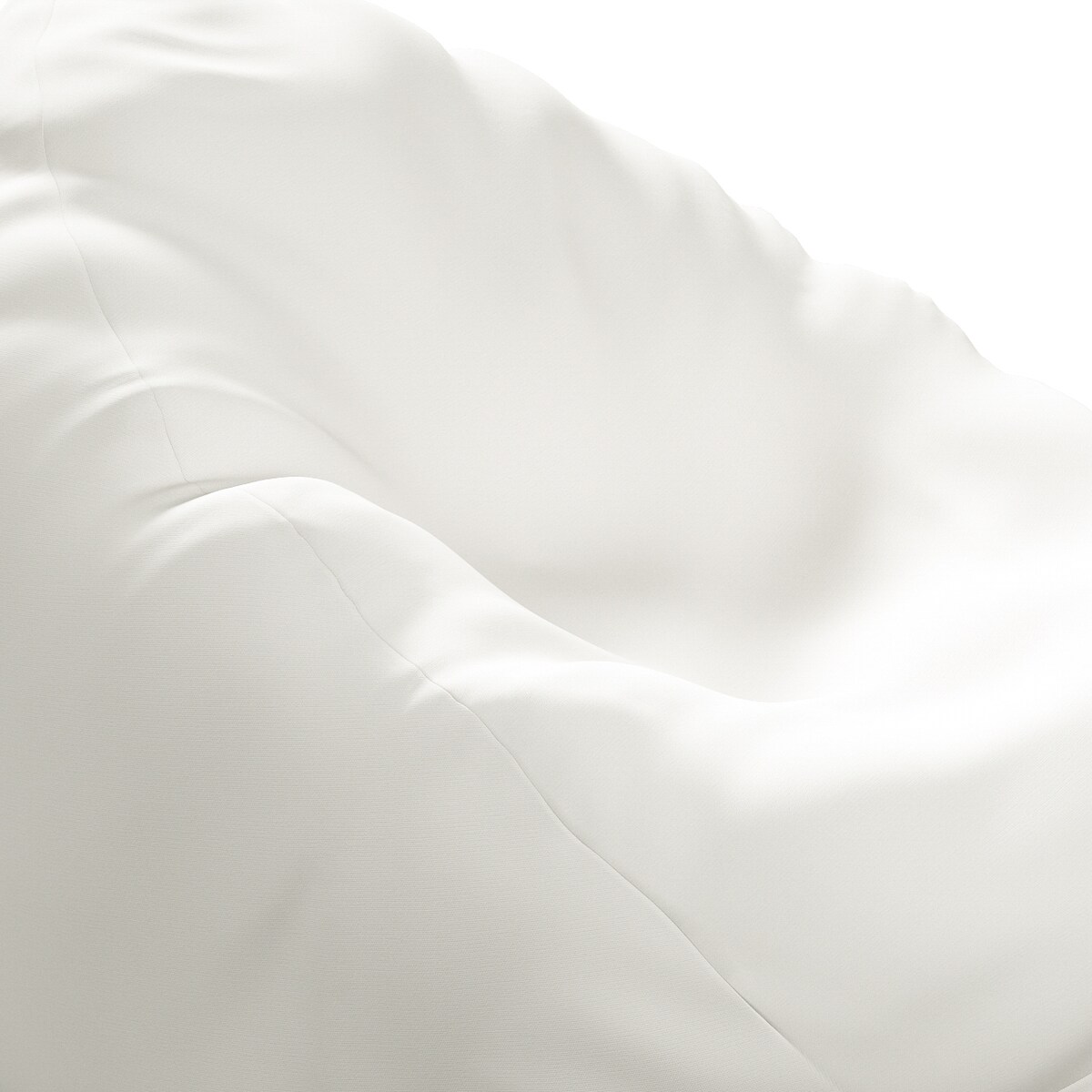 Worek do siedzenia Bowli, biały, Ø80 x 115 cm, Cotton Story