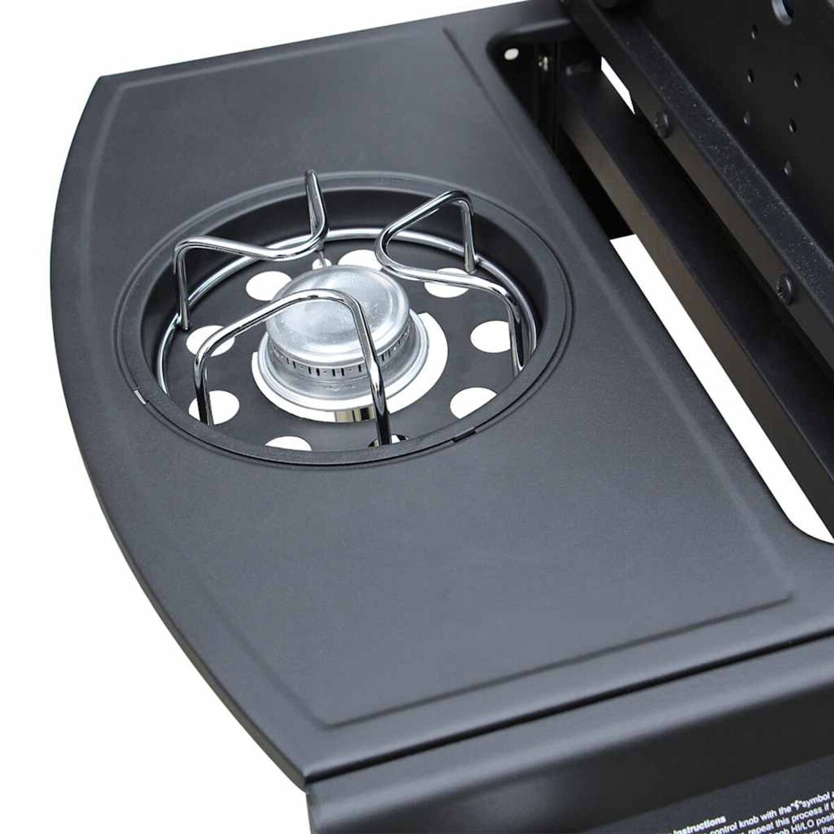 vidaXL Grill gazowy ze strefą gotowania 4+1, kolor czarny