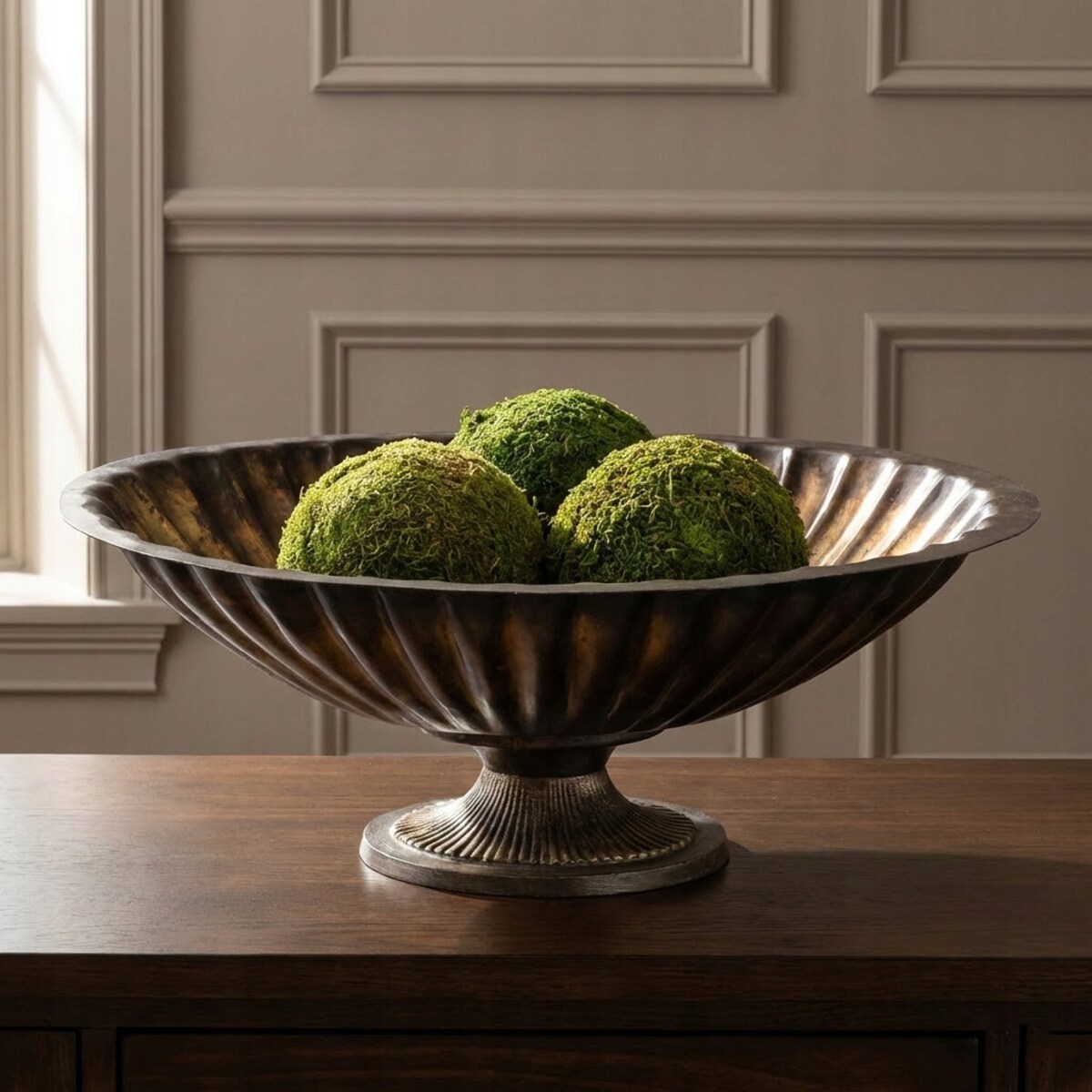 MISA MISKA NA OWOCE PATERA 43cm LOFT DUŻA DO SALONU DOMU OZDOBA DEKORACJA