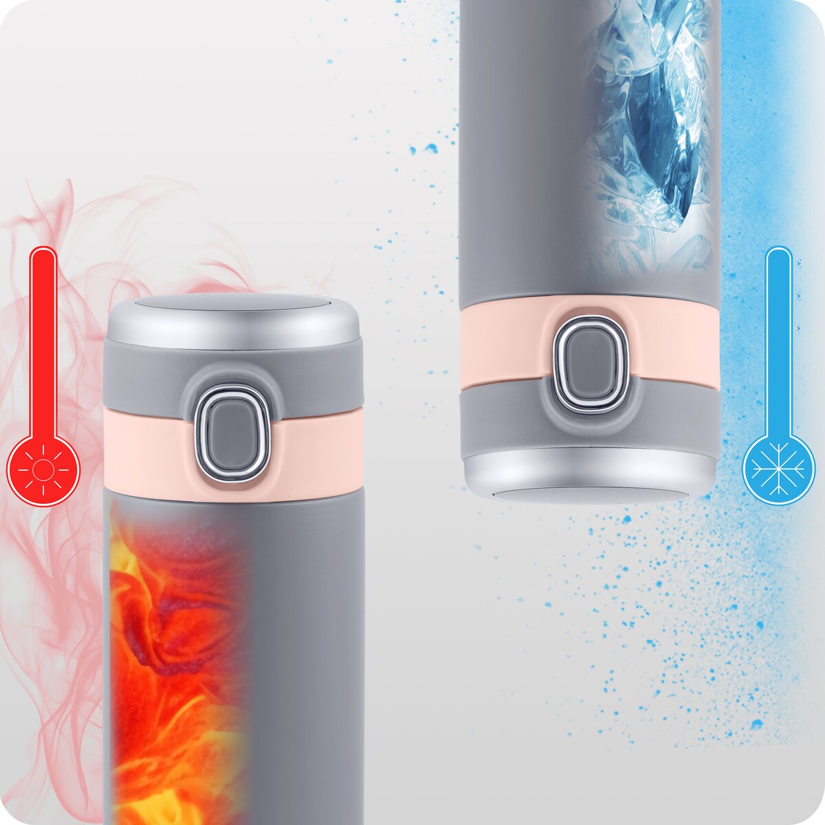 Kubek termiczny z wyświetlaczem termos do samochodu Berdsen