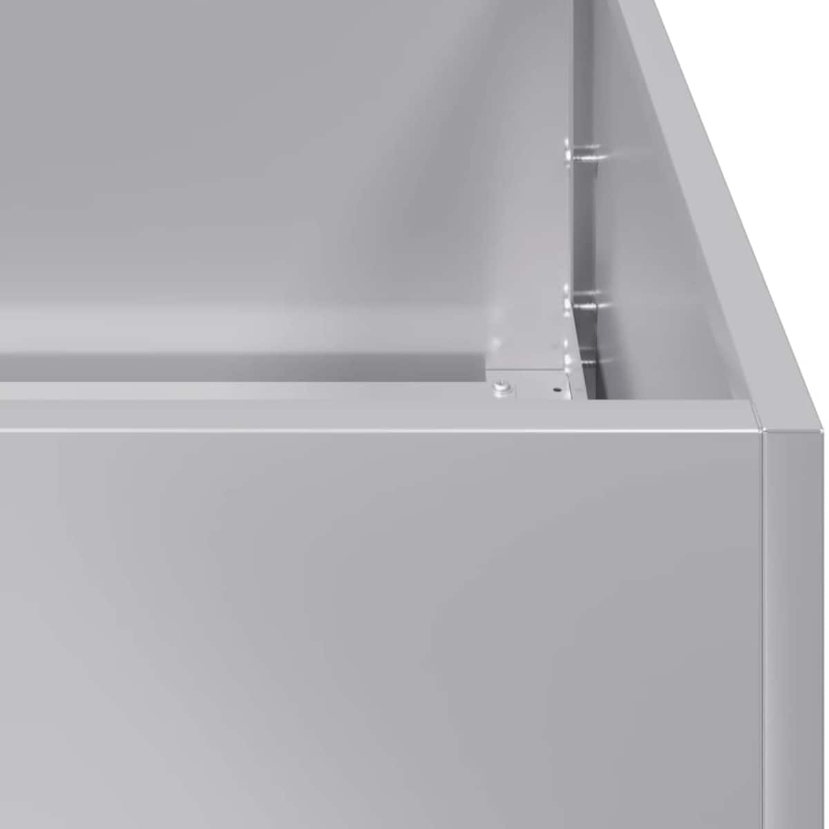vidaXL Doniczka 120x40x80 cm Stal ocynkowana