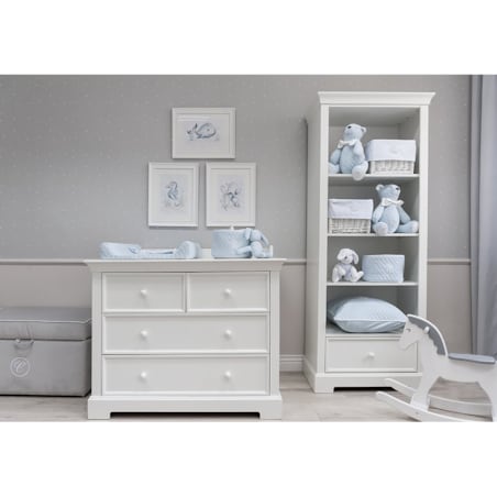 Miś dekoracyjny błękitny pikowany