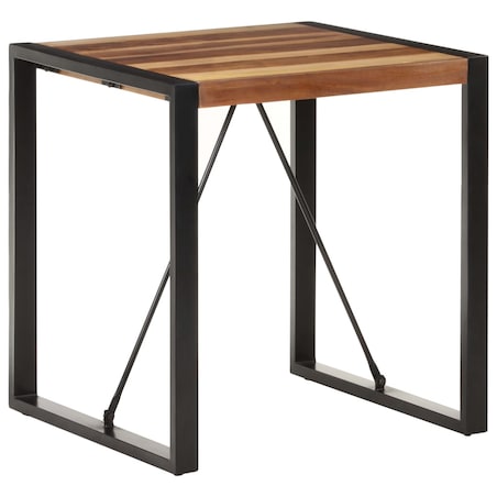 vidaXL Stolik jadalniany, 70x70x75 cm, lite drewno akacjowe