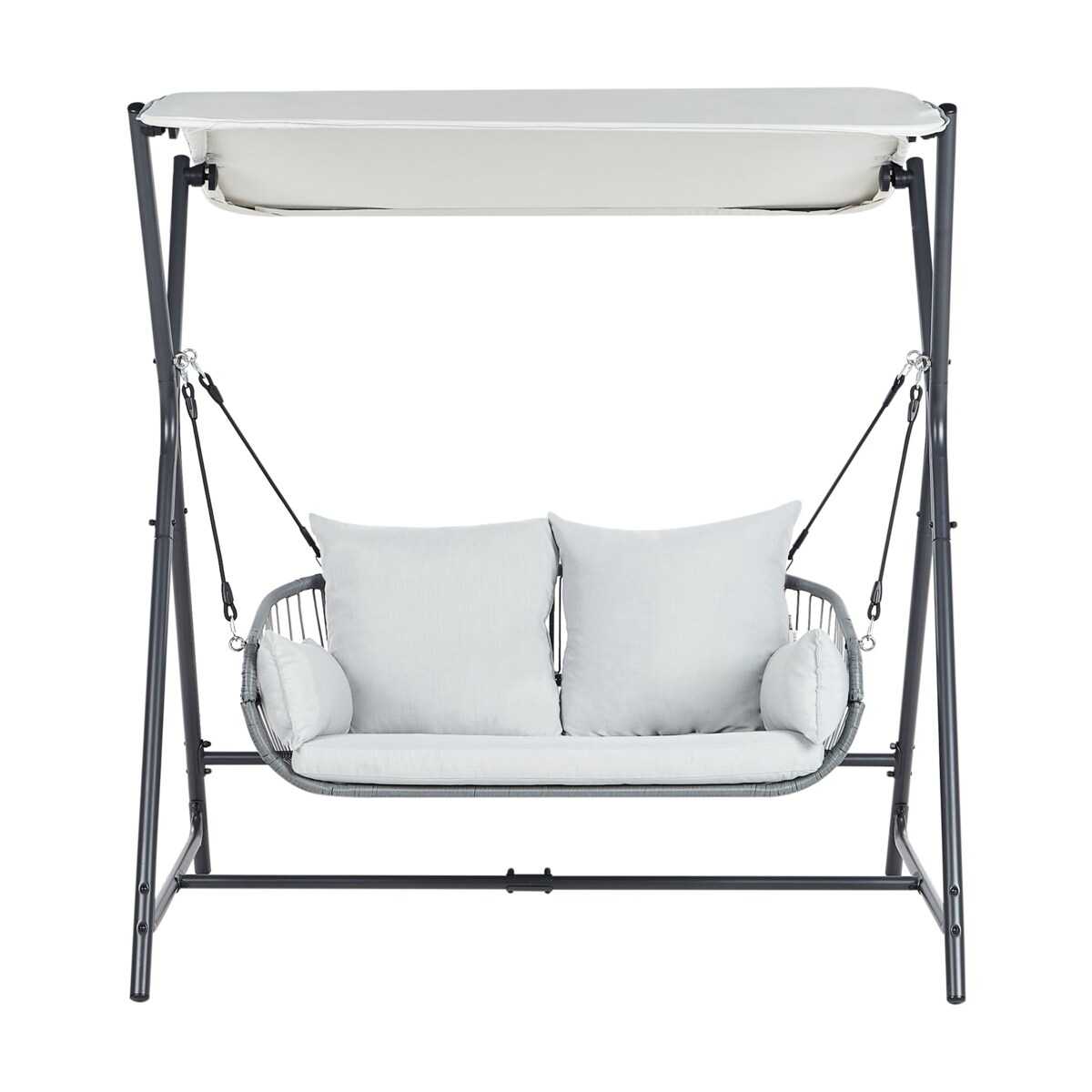 Huśtawka ogrodowa FIASTRA Metal Jasnoszary