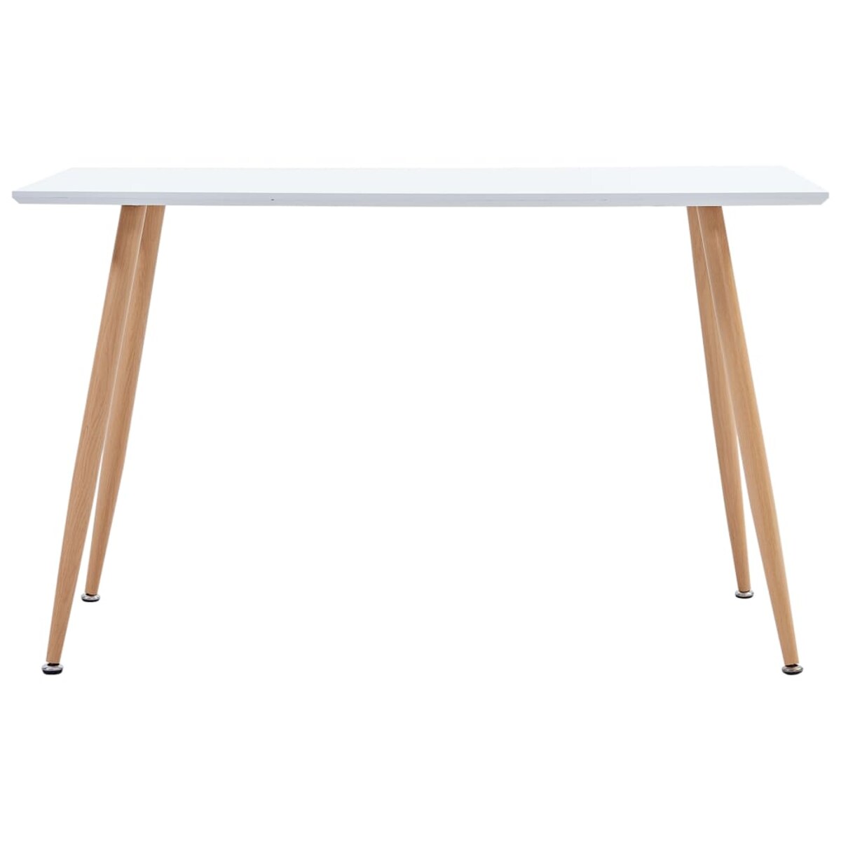 vidaXL 7-częściowy zestaw jadalniany, plastik, biały