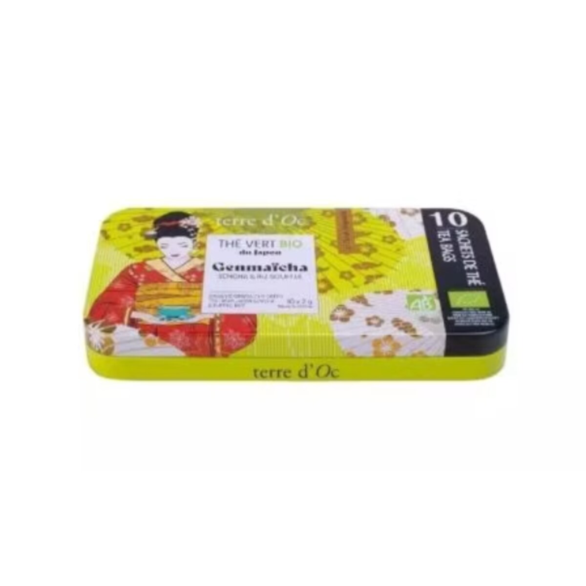 Herbata zielona w torebkach Genmaïcha, 10 szt, terre d'Oc