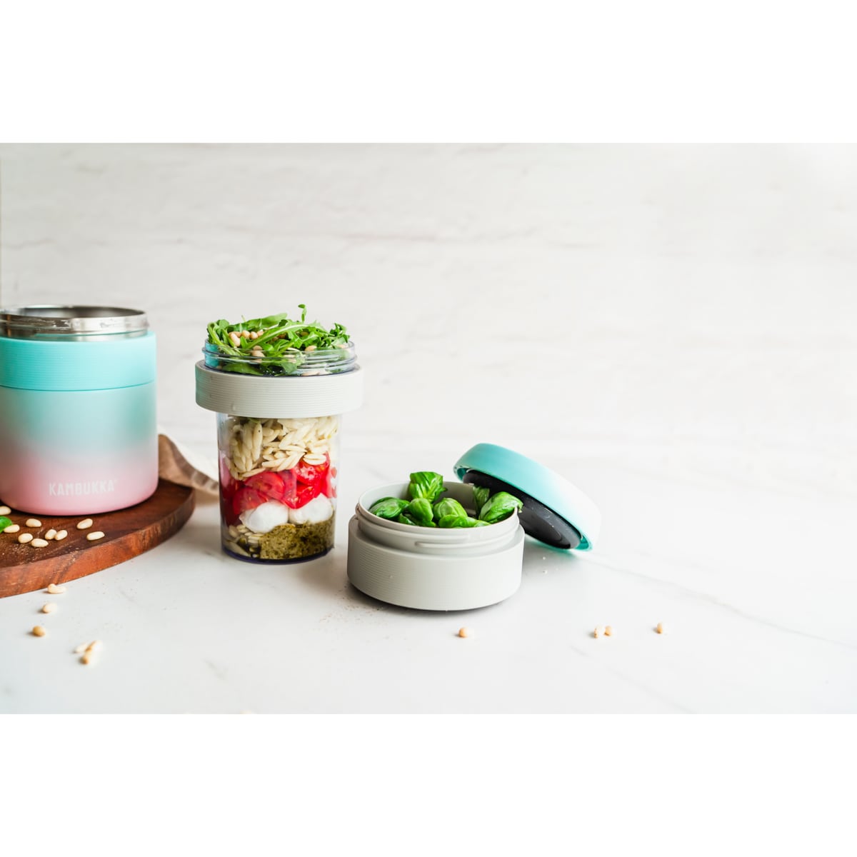 Pojemnik, dodatkowa funkcjonalna przegródka pasująca do termosu Bora 600 ml