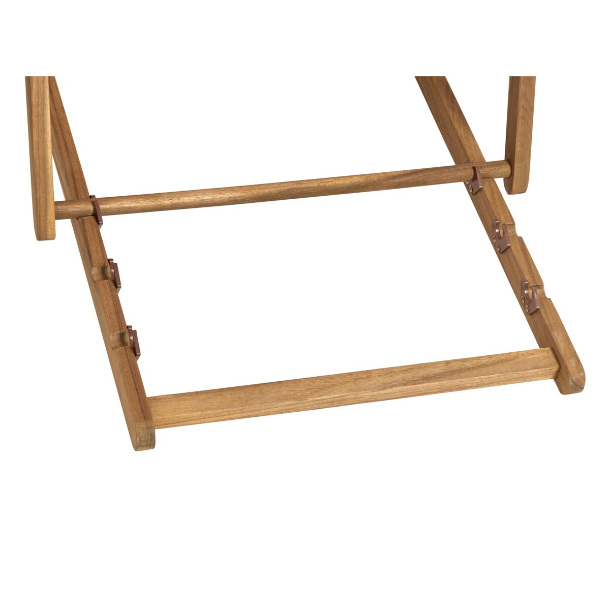 Leżak Drewno akacjowe Czerwony ANZIO